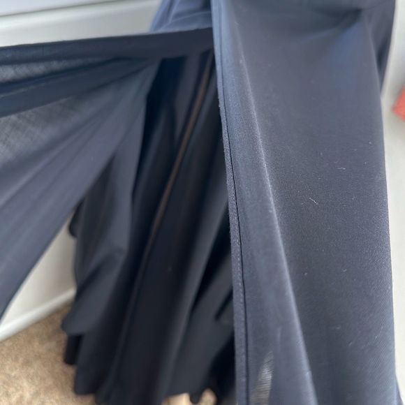 A.W.A.K.E. MODE Layered Wool-Blend Midi Dress Black Size 10 - Picture 11 of 11